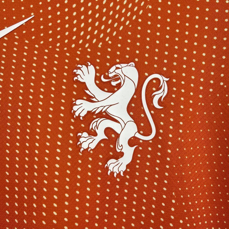Camisa Holanda Euro Feminina I Home - Torcedor Masculina - Laranja