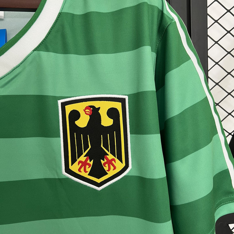 Camisa Retrô Alemanha 1984 Verde Adidas