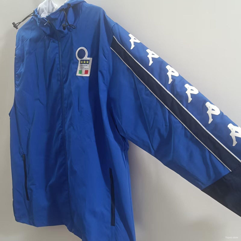Corta-Vento Retrô Itália 1994 - Kappa - Azul