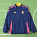 Corta-Vento Suécia 2024 Dupla-Face Amarelo/Azul Adidas