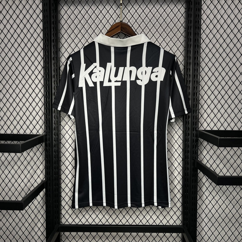 Camisa Retrô Corinthians 1990 II Away Kalunga - Preta