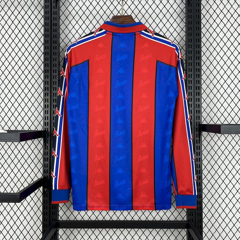 Camisa Retrô Barcelona 1995/1997 I Home - Manga Longa Kappa