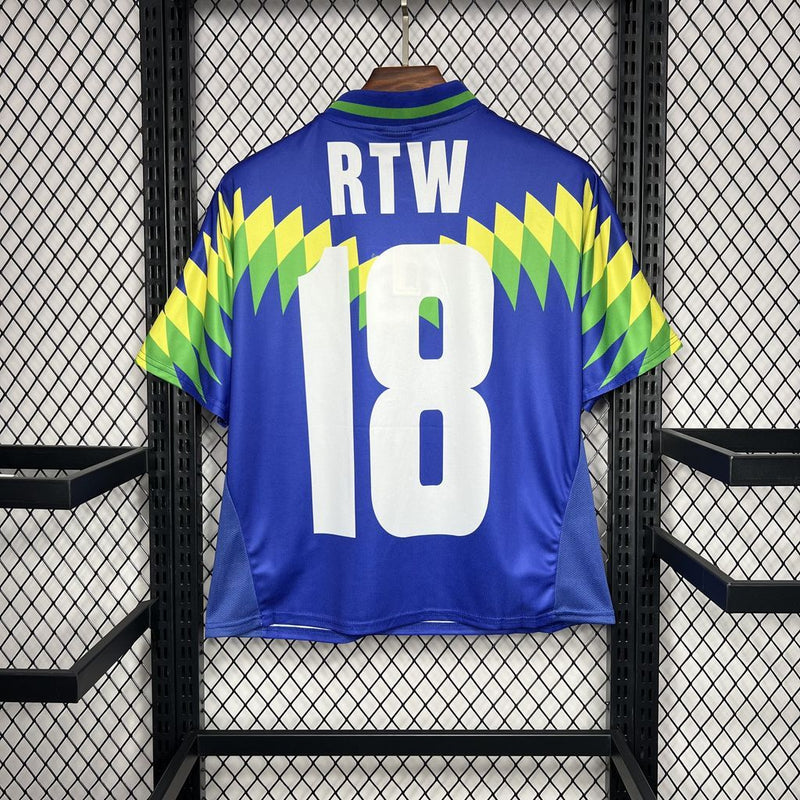 Camisa Retrô Brasil 1995 Corteiz - Edição Especial - Azul