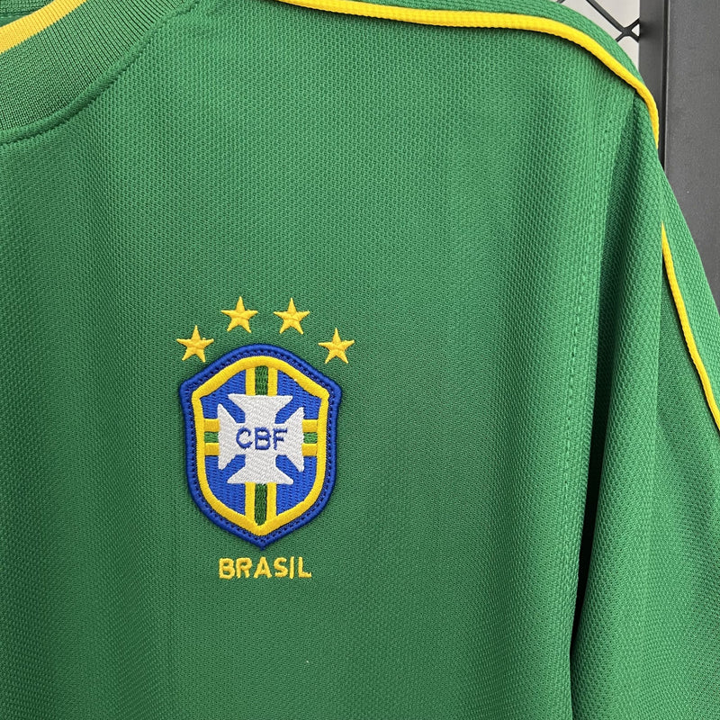 Camisa Retrô Brasil 1998 Goleiro - Verde - Nike