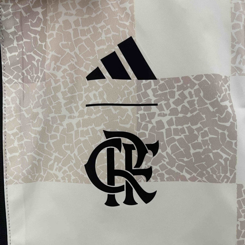 Corta-Vento Flamengo Dupla-Face - VermelhoPreto/Bege