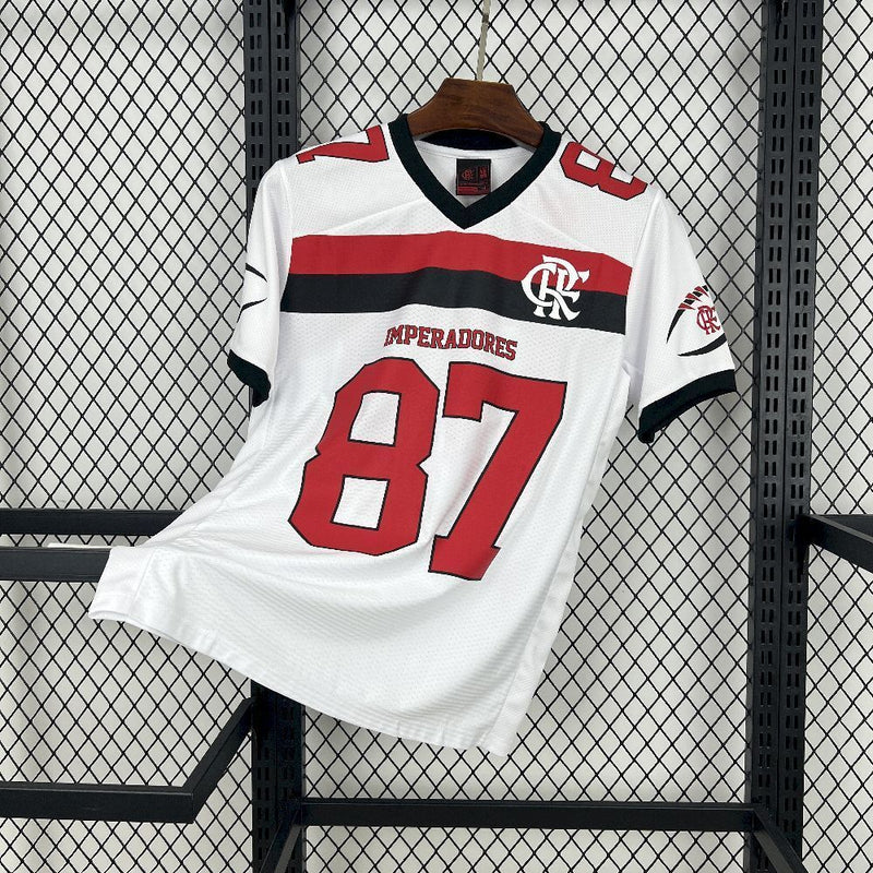 Camisa Flamengo 25/26 Edição Especial Basquete Imperadores - Branca