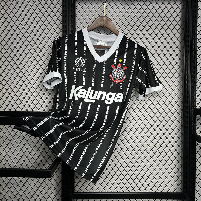 Camisa Retrô Corinthians 1994 III Terceira Kalunga - Preta