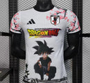 Camisa Japão 2025 Edição Anime Dragon Ball Z Branca Jogador