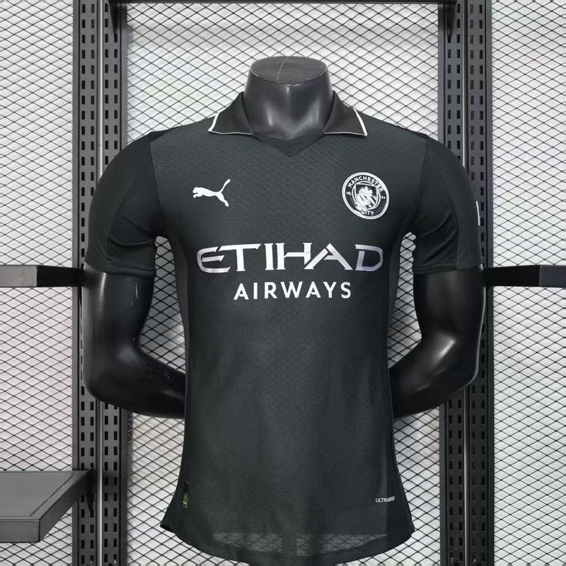Camisa Manchester City 2025/26 III Third - Jogador - Preta