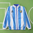 Corta-Vento Retrô Argentina 1986 Dupla-Face - Azul/Celeste