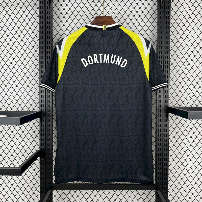 Camisa Retrô Borussia Dortmund 1995/96 II Away - Preta