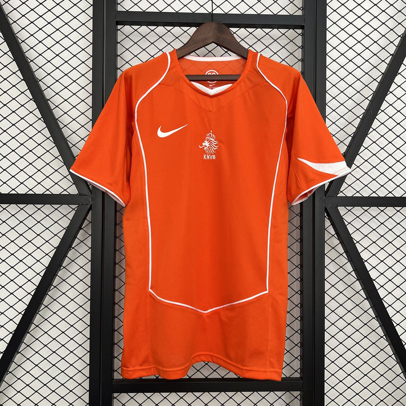 Camisa Retrô Holanda 2004 I Home - Laranja