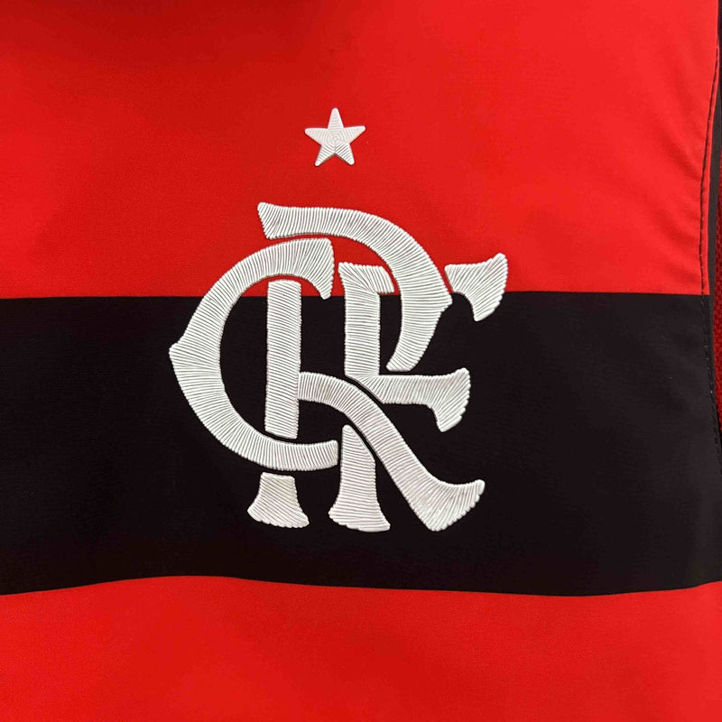 Corta-Vento Flamengo Dupla-Face - VermelhoPreto/Bege