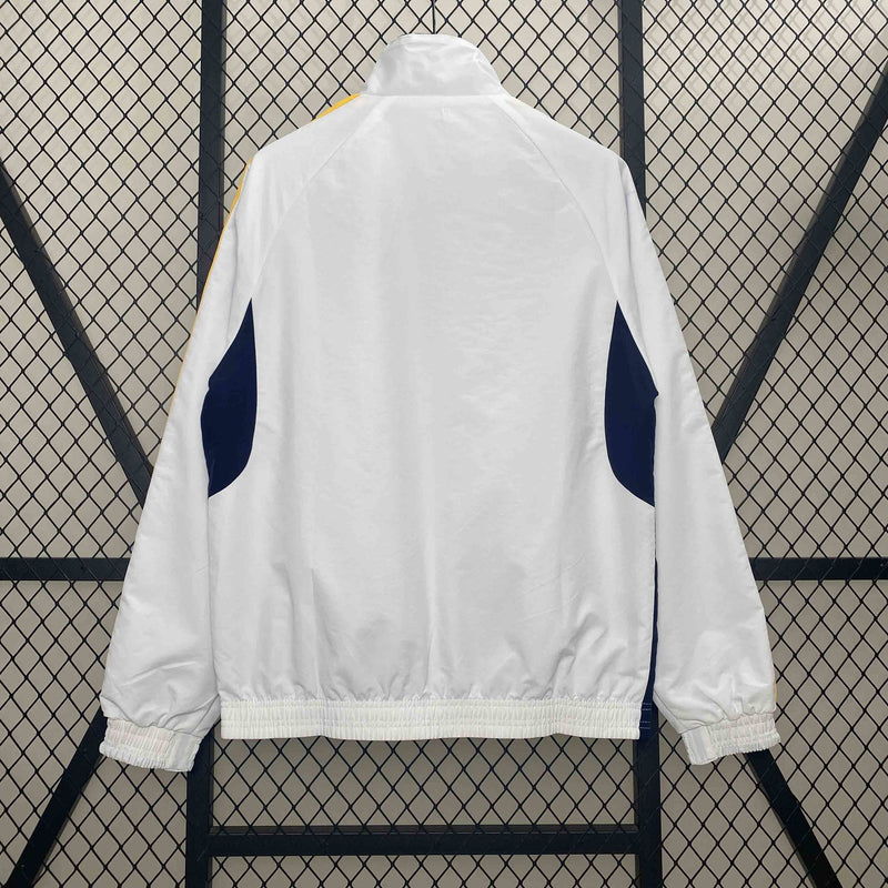 Corta-Vento Real Madrid 24/25 Dupla-Face - Branco/Azul