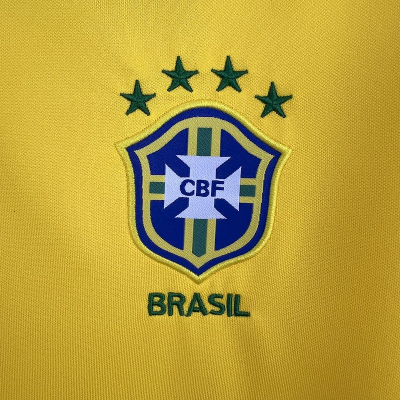 Camisa Retrô Brasil 1997 I Home - Amarela
