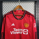 Camisa Manchester United 2023/24 I Home - Torcedor - Manga Longa