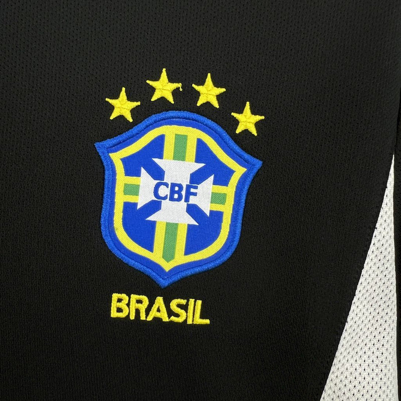 Camisa Retrô Brasil 2002 Goleiro - Preta