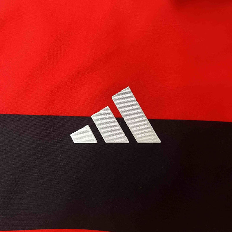 Corta-Vento Flamengo Dupla-Face - VermelhoPreto/Bege