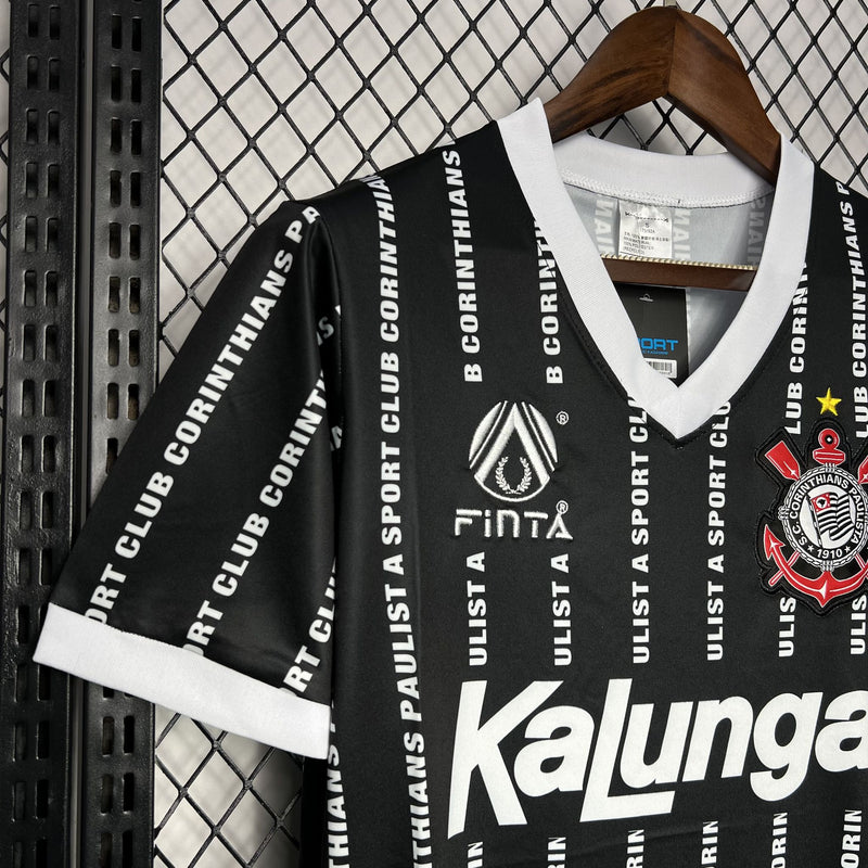 Camisa Retrô Corinthians 1994 III Terceira Kalunga - Preta
