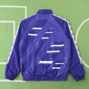 Corta-Vento Real Madrid Retrô Dupla-Face Kelme Branco/Roxo