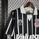 Camisa Retrô Corinthians 1990 II Away Kalunga - Preta