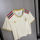Cropped Flamengo 25/26 III Terceira Camisa - Bege - Feminina