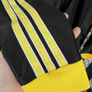 Camisa Retrô Real Madrid 1998/99 II Away - Manga Longa - Preta Com Dourado