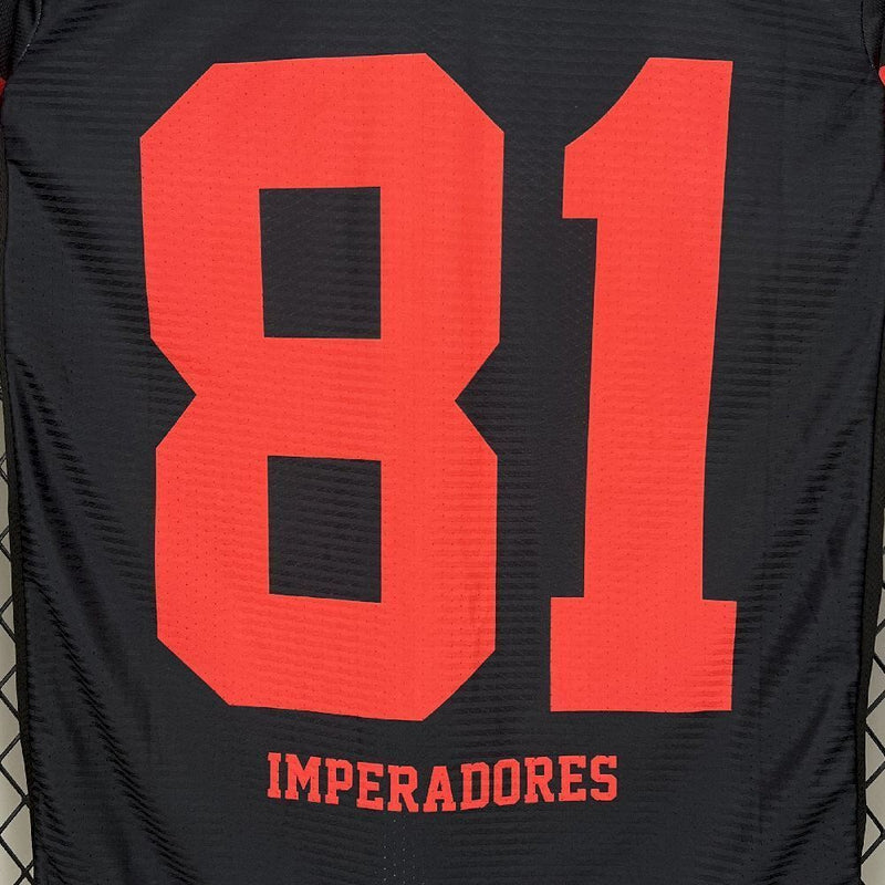 Camisa Flamengo 25/26 Edição Especial Basquete Imperadores - Preta