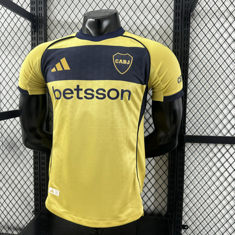 Camisa Boca Juniors 2025/26 II Away Home - Jogador - Amarela