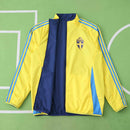 Corta-Vento Suécia 2024 Dupla-Face Amarelo/Azul Adidas