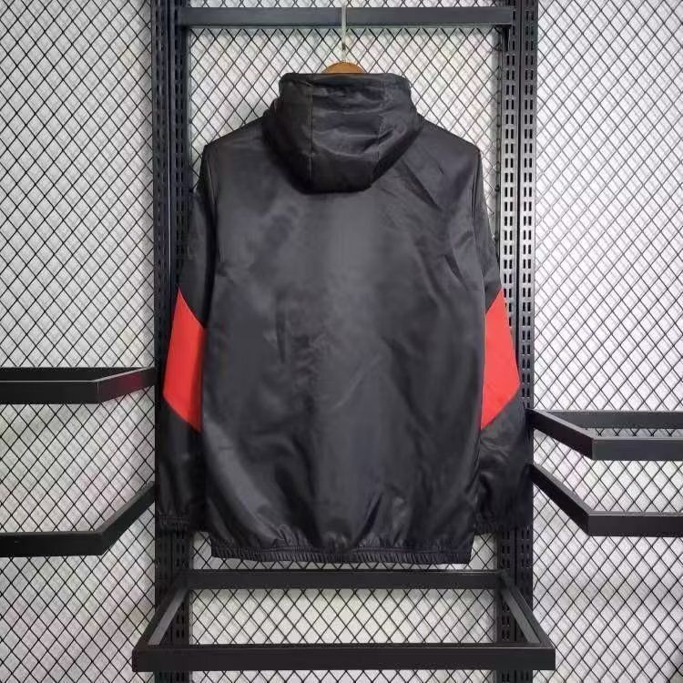 Corta-Vento Milan 23/24 - Preto Vermelho