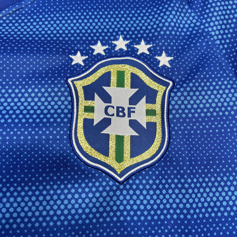 Camisa Retrô Brasil 2014 II Away - Azul