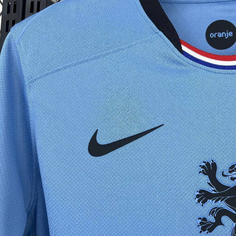 Camisa Holanda Euro Feminina II Away - Torcedor Masculina - Azul
