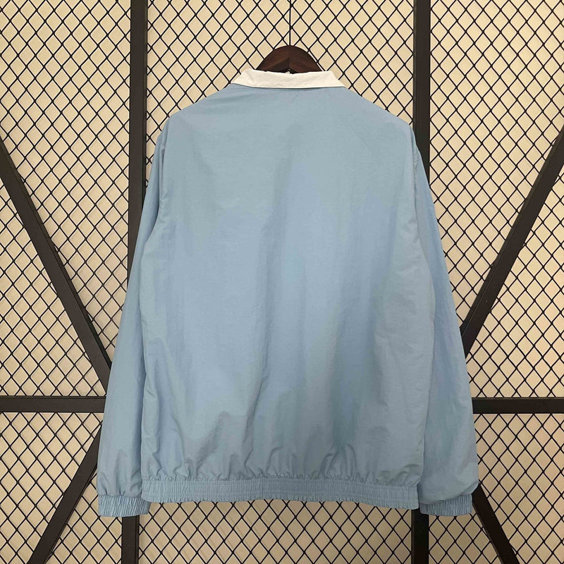 Corta-Vento Lazio 1982 Dupla-Face - Branco/Azul