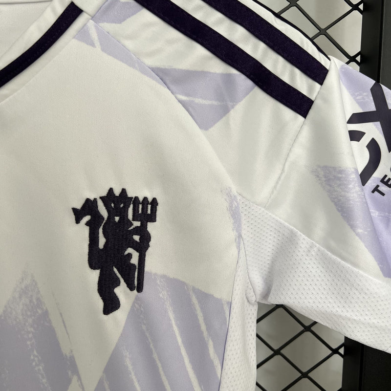 Conjunto Infantil - Manchester United 25/26 II Away - Branco