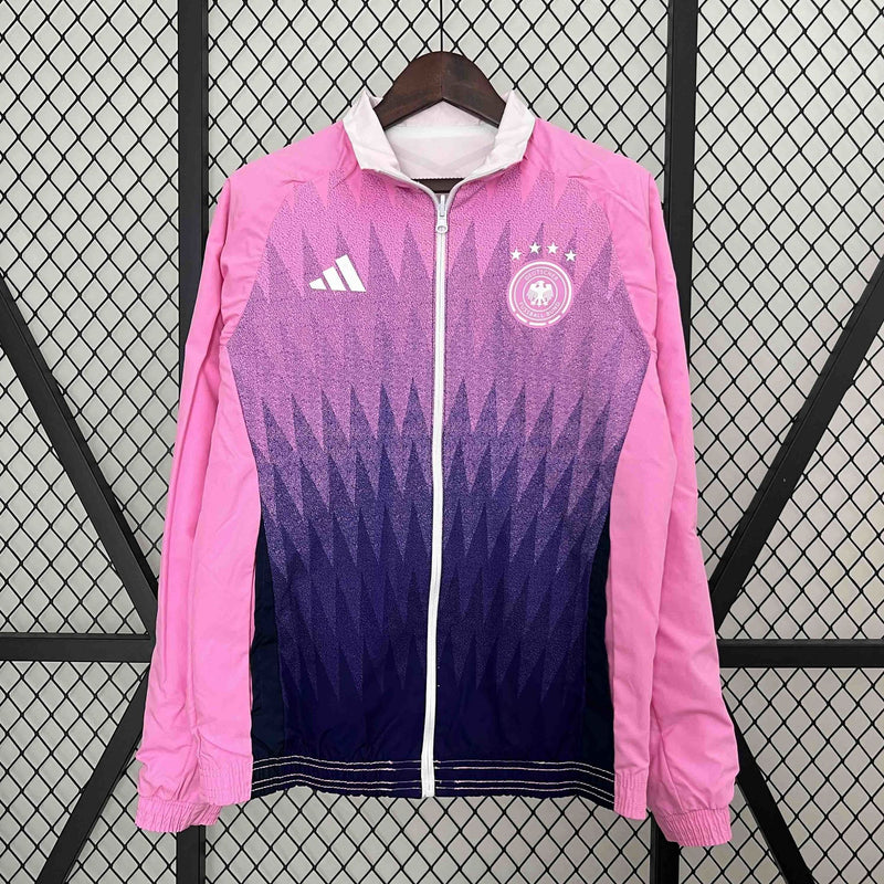 Corta-Vento Alemanha Dupla-Face - Rosa/Branco