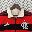Corta-Vento Flamengo Dupla-Face - VermelhoPreto/Bege
