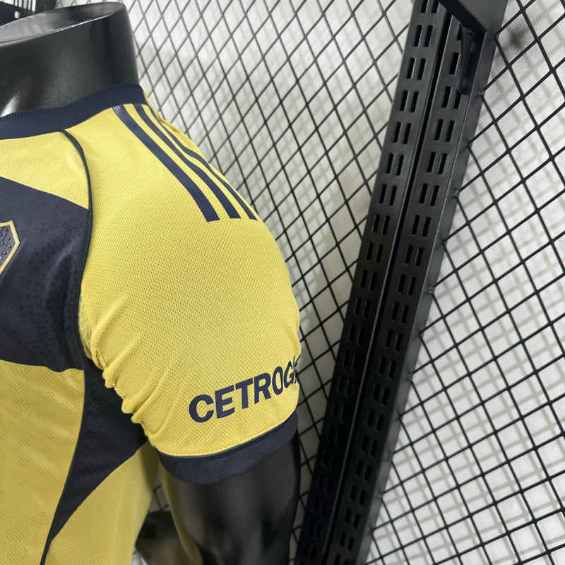 Camisa Boca Juniors 2025/26 II Away Home - Jogador - Amarela