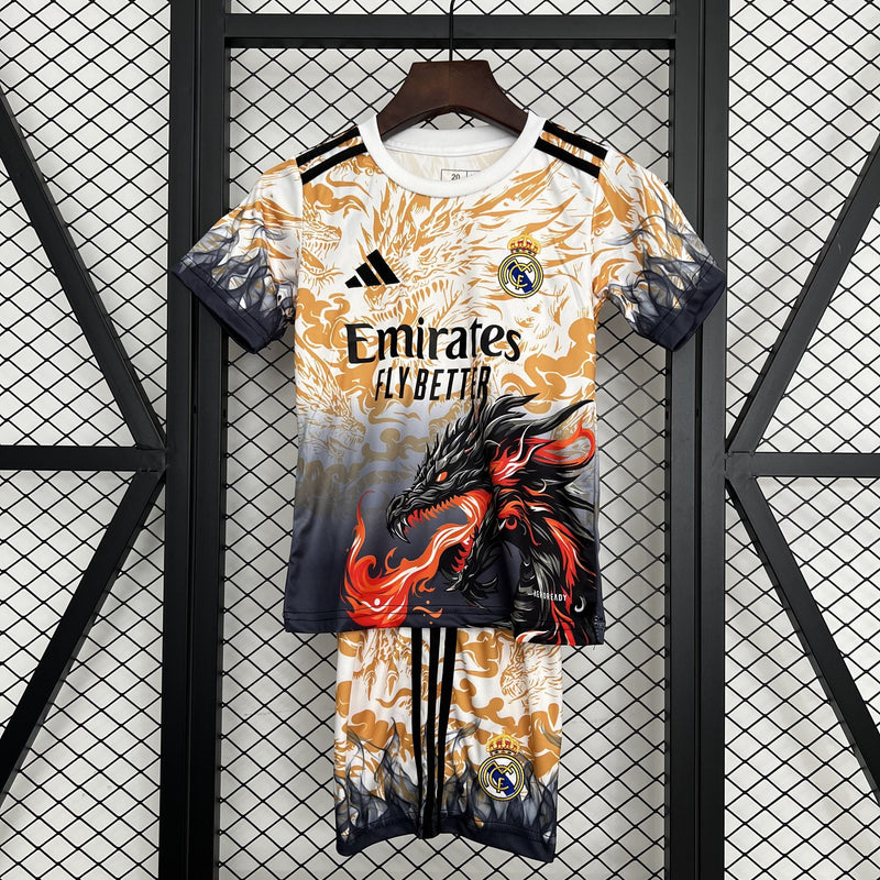 Conjunto Infantil - Real Madrid 25/26 Edição Especial Dragão