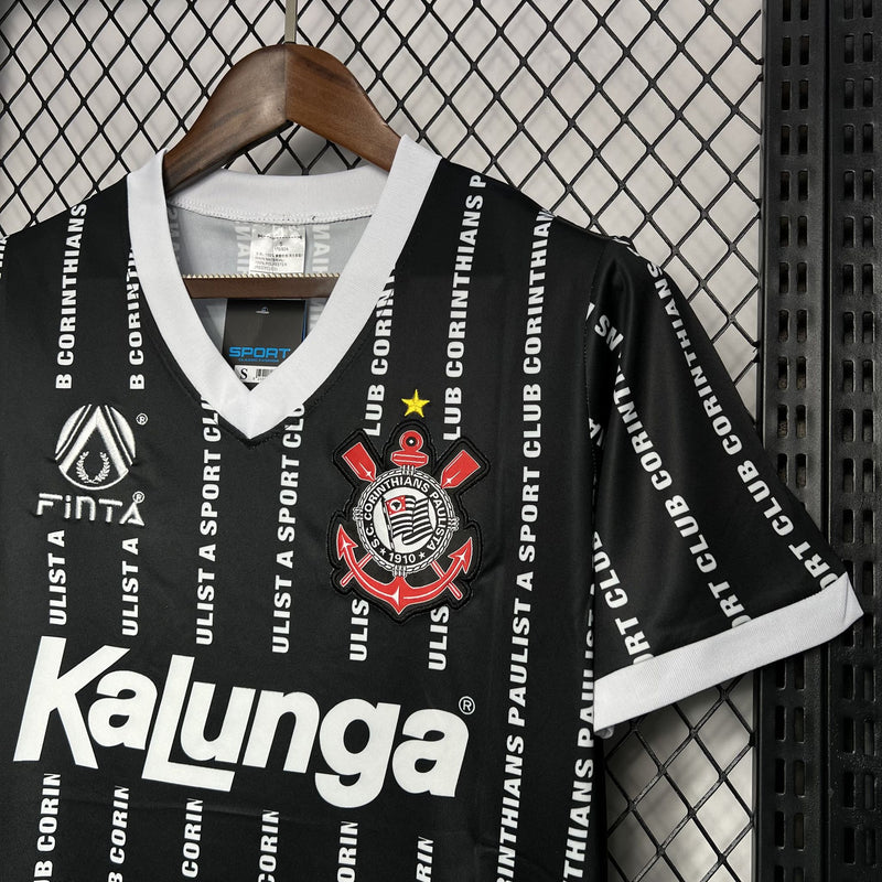 Camisa Retrô Corinthians 1994 III Terceira Kalunga - Preta
