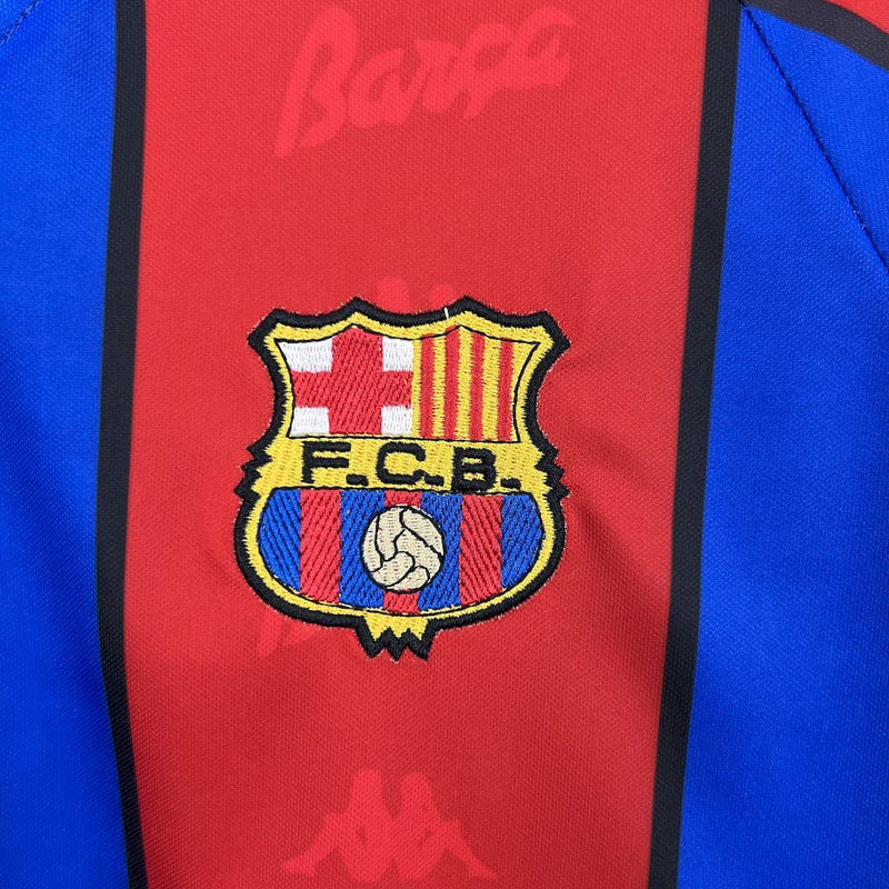 Camisa Retrô Barcelona 1995/1997 I Home - Manga Longa Kappa