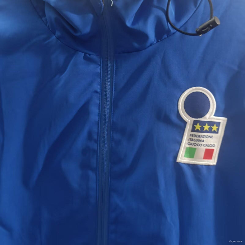 Corta-Vento Retrô Itália 1994 - Kappa - Azul