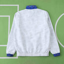 Corta-Vento Retrô Itália 1994 Dupla-Face - Azul/Branco