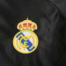 Camisa Retrô Real Madrid 1998/99 II Away - Manga Longa - Preta Com Dourado