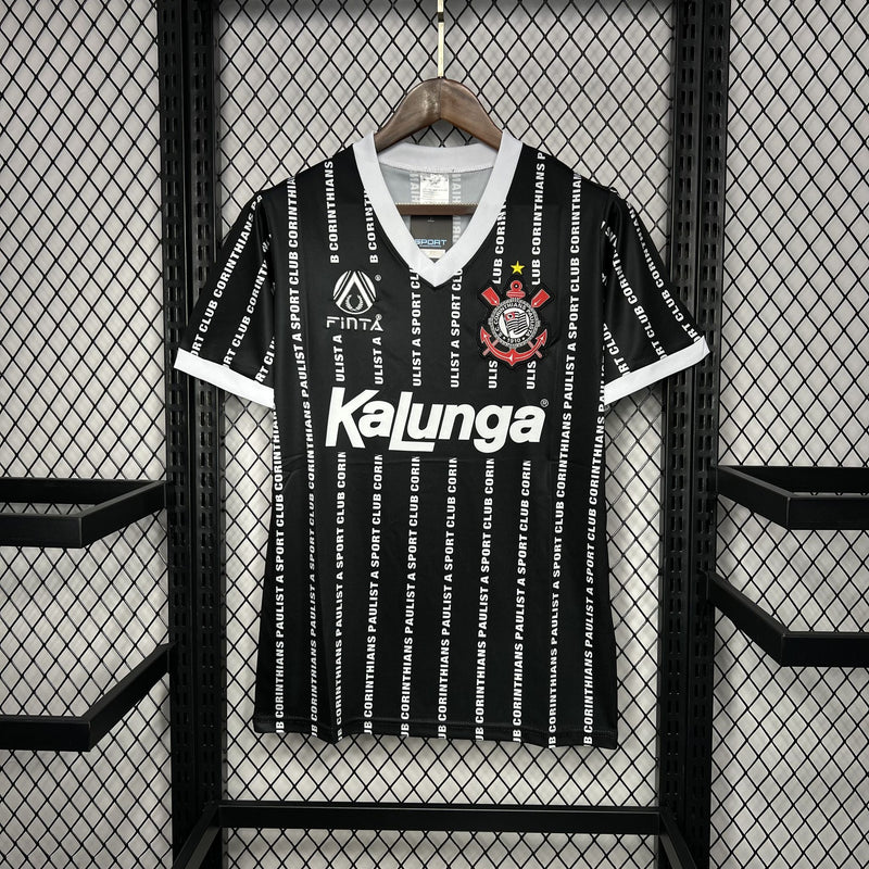 Camisa Retrô Corinthians 1994 III Terceira Kalunga - Preta
