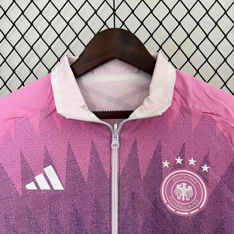 Corta-Vento Alemanha Dupla-Face - Rosa/Branco