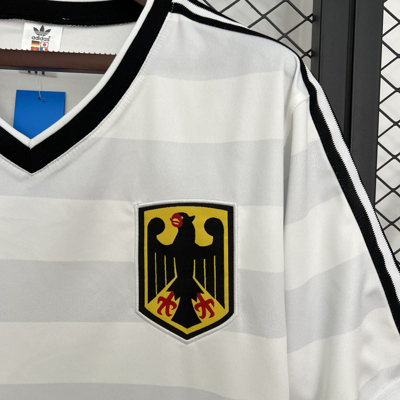 Camisa Retrô Alemanha 1984 Branca Adidas