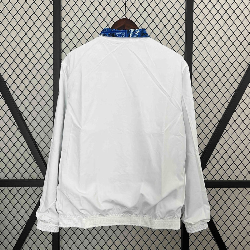 Corta-Vento Japão Dupla-Face - Azul/Branco