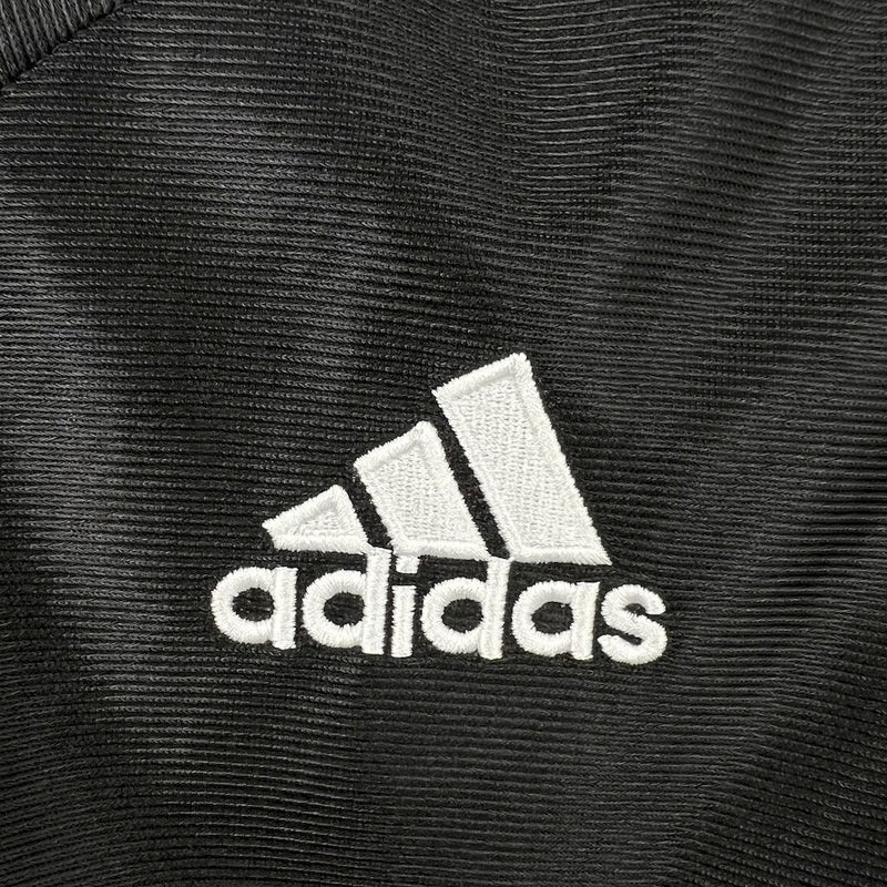 Camisa Retrô Real Madrid 1998/99 II Away - Manga Longa - Preta Com Dourado