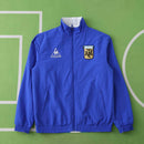 Corta-Vento Retrô Argentina 1986 Dupla-Face - Azul/Celeste